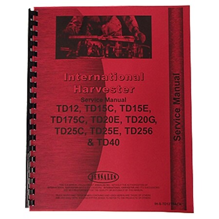 Service Manual For International Harvester IH Crawler Tracks TD20G TD25C TD25E